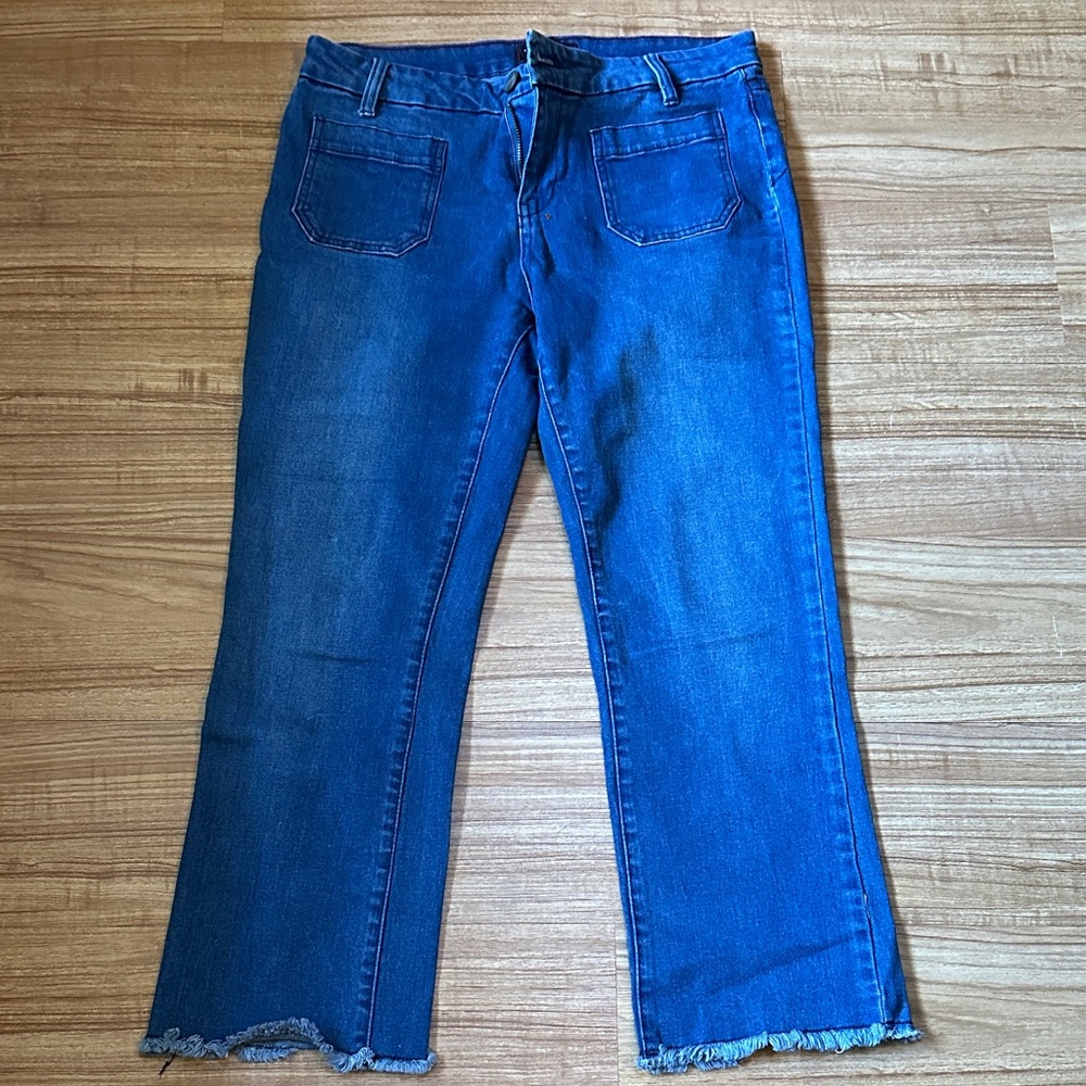 Sanctuary crop Leg Jeans in Deep Blue size 29
